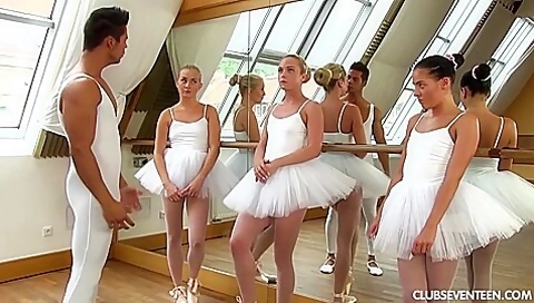 Pleasing The Ballet Teacher - Eveline Dellai And Vinna Reed